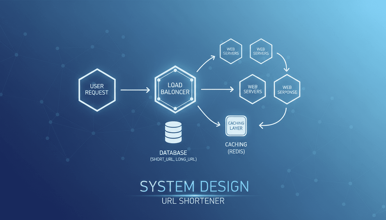URL shortener system design for interview prep.