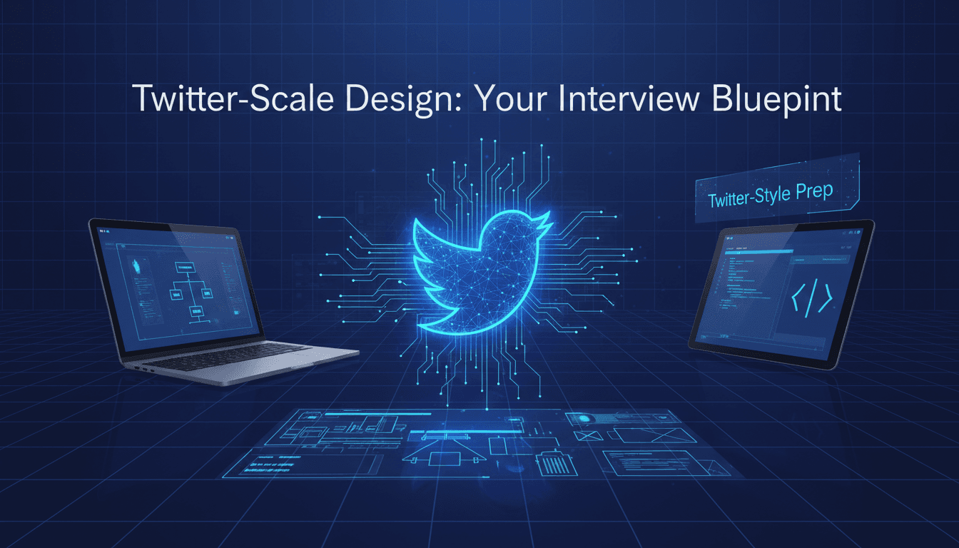 Infographic: Blueprint for Twitter-scale design interviews.